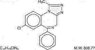 Structure Image (Alprazolam 447 Structure Image)